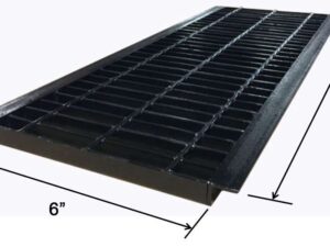 No-Ledge™ Driveway Drain Grate, Stock Size - 1" x 6" x 36"