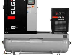 Elgi EN05-125-60T-G2 7.5 HP 230 Volt Single Phase Rotary Screw Air Compressor