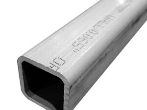 1" x 1" x (0.065" W) x 72" (0.156 Radius), 2024-T3 Round Corner Aluminum Square Tube