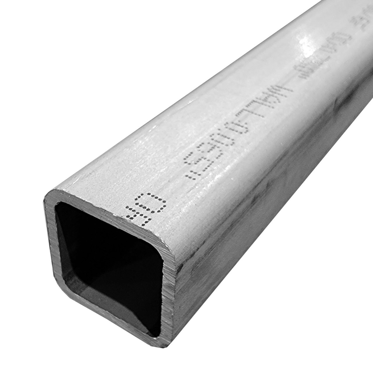 1" x 1" x (0.065" W) x 72" (0.156 Radius), 2024-T3 Round Corner Aluminum Square Tube