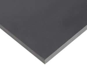 0.125" x 21.75" x 48", PVC Type 1 Plastic Sheet, Gray